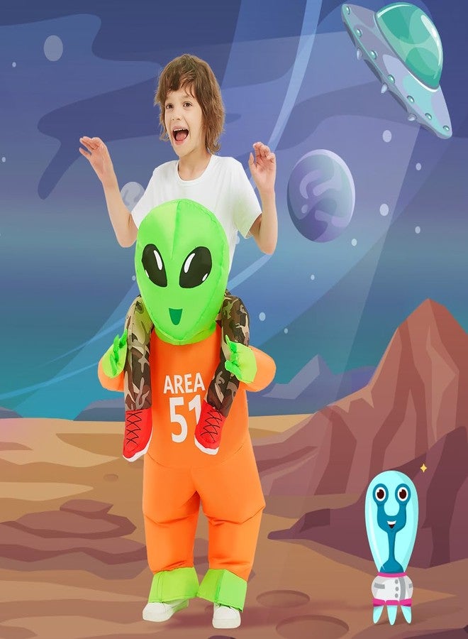 GOOSH Halloween Costumes for Kids Alien inflatable Costume Alien Blow up for Boy Girl Children Halloween Party Cosplay - Image 3